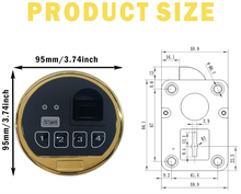 Load image into Gallery viewer, Electronic Safe Lock Biometric Fingerprint Password Function Safe Lock For Gun Safe Factory Price Electronic Digital Safe Lock
