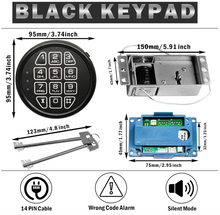 Load image into Gallery viewer, Electronic Safe Combination Lock Gun Safe Solenoid Lock Black Keypad China Factory Price Electronic Cabinet Safe Lock
