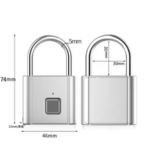 Load image into Gallery viewer, Fingerprint Smart Keyless Padlock China Wholesale Biometric Padlock Suitable For Luggage Suitcase Fingerprint Padlock
