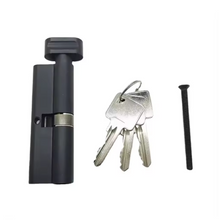 Load image into Gallery viewer, Door Lock Cylinder Black 60/70/80 mm Cylinder Door Lock Supply China Factory Price Lock Cylinder For Door Safe Security
