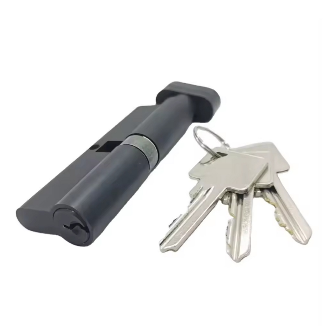 Door Lock Cylinder Black 60/70/80 mm Cylinder Door Lock Supply China Factory Price Lock Cylinder For Door Safe Security