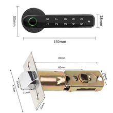 Load image into Gallery viewer, Bluetooth-compatible Electronic Door Lock USB Charging Door Knobs Lock with 2 Keys Lever Handle Lock Keyless Entry for Apartment
