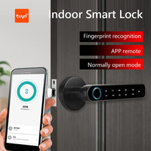 Load image into Gallery viewer, Bluetooth-compatible Electronic Door Lock USB Charging Door Knobs Lock with 2 Keys Lever Handle Lock Keyless Entry for Apartment
