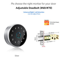 Load image into Gallery viewer, Handle Fully Automatic Smart Lock Fingerprint Knob Door Lock Unlock Touch Screen Bluetooth App Keyless Entry Door Lock
