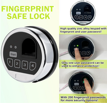 Load image into Gallery viewer, Electronic Safe Lock Biometric Fingerprint Password Function Safe Lock For Gun Safe Factory Price Electronic Digital Safe Lock
