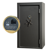 Load image into Gallery viewer, Fingerprint Safe Lock Biometric Gold Keypad Swingbolt Lock With 2 Override Keys
