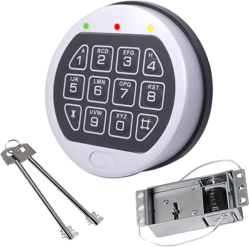 Replace La Gard Gun Safe Lock Electronic Solenoid Lock & 2 Override Keys