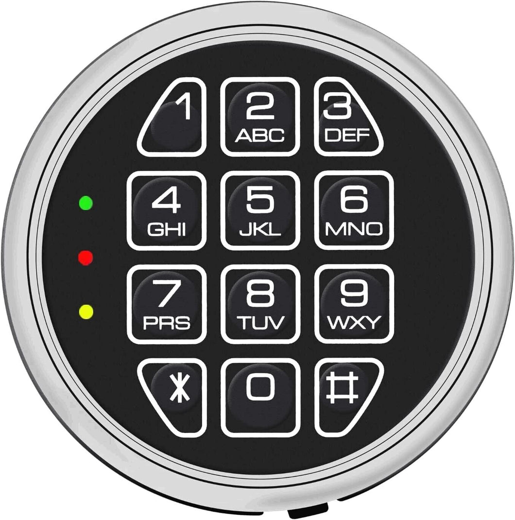 Replacement Safe Lock With Chrome Keypad Electronic Solenoid Lock Gun Safe Lock