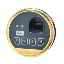 Load image into Gallery viewer, Fingerprint Safe Lock Biometric Gold Keypad Swingbolt Lock With 2 Override Keys
