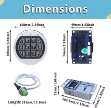 Load image into Gallery viewer, Replace La Gard Gun Safe Lock Electronic Solenoid Lock &amp; 2 Override Keys
