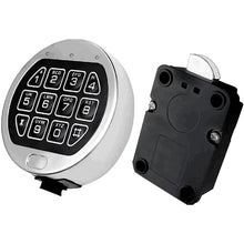 Load image into Gallery viewer, Gun Safe Lock Replacement Chrome Keypad Electronic Safe Lock with Swing Bolt for Most Safe Box,Gun and Strong Vaults Door
