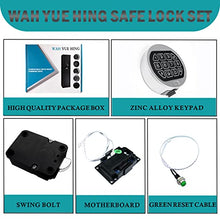 Load image into Gallery viewer, Gun Safe Lock Replacement Chrome Keypad Electronic Safe Lock with Swing Bolt for Most Safe Box,Gun and Strong Vaults Door
