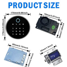 Load image into Gallery viewer, Safe Lock Premium Security Digital Keypad LED Touch Display Fingerprint Gun Safe Lock for Vault Hotel File Cabinet Door
